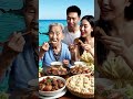 family -style Chinese home meal ...braised pork belly $sheep meat &amp; Crab Soup Dumplings Mukbang