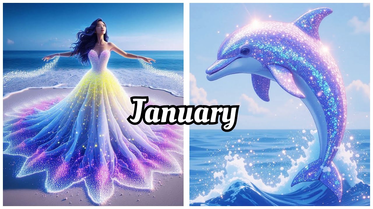 Choose Your Birthday Month And Get Your Beautiful Dress And Cute Dolphin!👗🐬🥰❤️ 