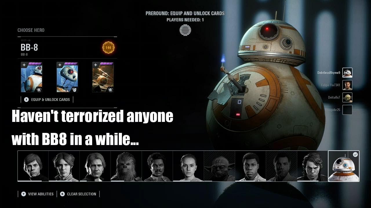 Battlefront II - BB8 Terrorizes Team (or How NOT to Battle an OP Ball ...