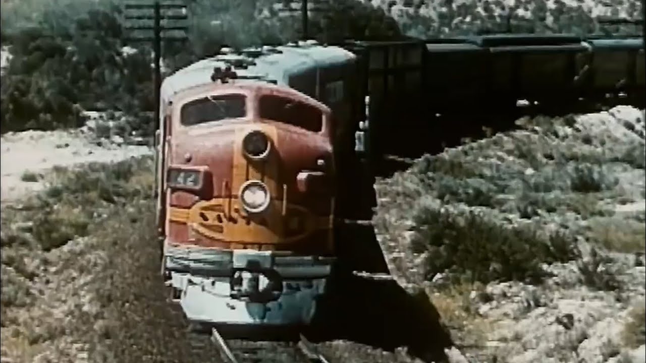 Vintage railroad film At this moment 1954 YouTube
