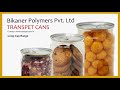 TRANSPET PET CANS AND PET JARS WITH LUG CAPS