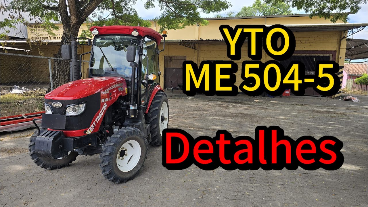 Trator YTO cafeeiro 50 cvs cabinado em detalhes