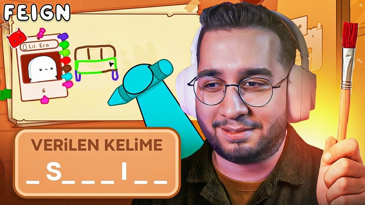 10 KİŞİ TEK ÇİZİM AMA ARAMIZDAN BİRİ IMPOSTER! | FEİGN