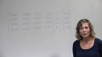 Substituição para resolução de sistemas triangulares - exemplo