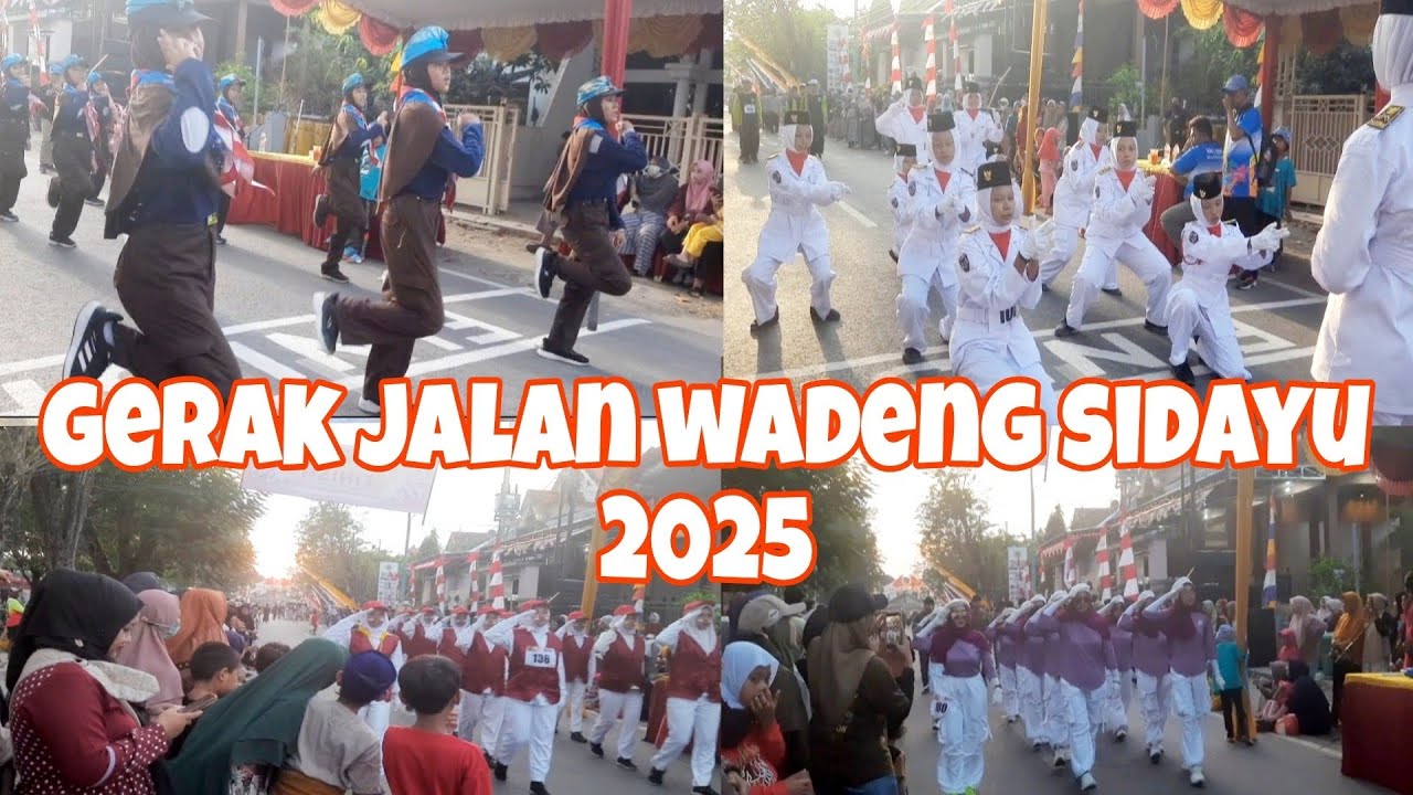 GERAK JALAN WADENG SIDAYU 2025 || YEL YEL BIKIN HEBOH