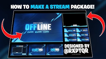 HOW TO MAKE AN *EASY* TWITCH STREAM PACKAGE FOR BEGINNERS 2022! (PHOTOSHOP)