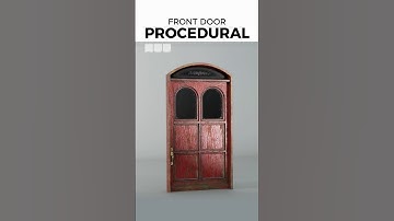 Procedural Front Door Generator HDA (Houdini Digital Asset) #houdini #3d #procedural