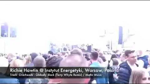 Richie Hawtin playing Overheads - Globally Black (Terry White Remix) in Institute Energetyki, Warsaw