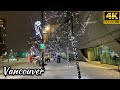 Beautiful Snowfall At Surrey Central - Christmas🎄❄️ Walk -Vancouver Canada Dec,2021 [4K UHD 60fps]