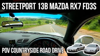 Streetport 13B JDM Mazda RX7 FD3S - POV Countryside Drive