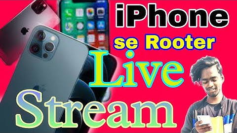 iphone se rooter me kaise live stream karen / rooter app se live stream kaise kare #jiwan