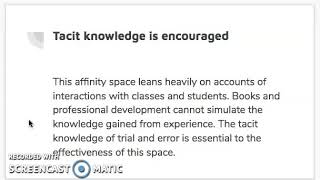 Peters - Affinity Space: AP Lang