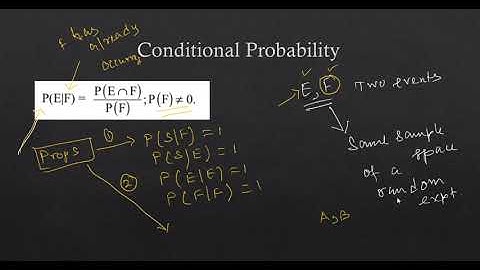 Conditional probability properties