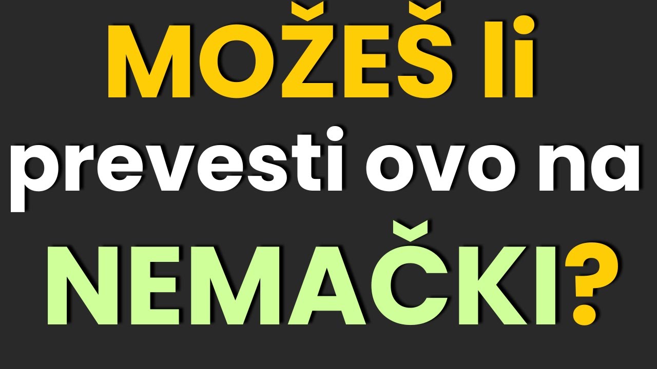 17 SUPER KORISNIH REČENICA za SVE NIVOE NEMAČKOG