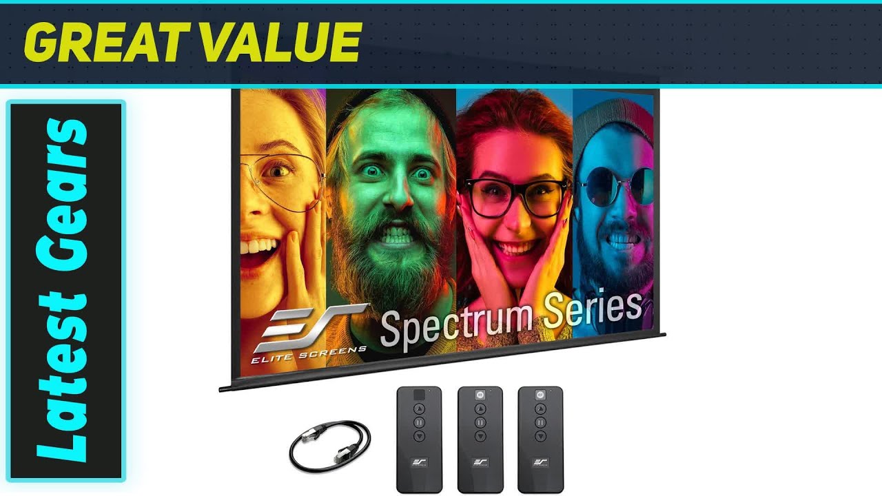 Elite Screens Spectrum: Best Motorized Projector Screen for Home Theater?