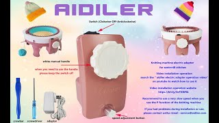 AIDILER Electric Knitting Machine Adapter for Addi Brazil