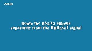 Video Matrix Switches - Route the RS232 signals separately from the HDBaseT signal screenshot 5