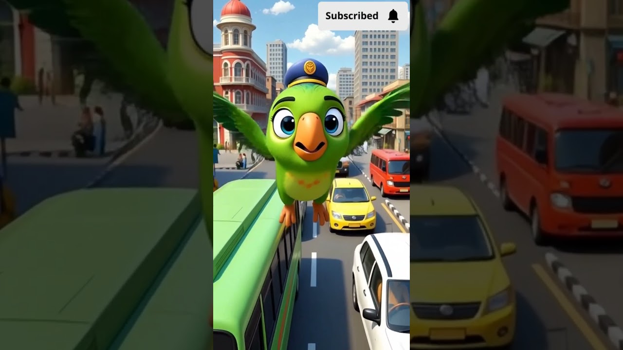 🦜 Traffic Police Tota 🚦 | Funny Parrot Cartoon | Kids Short Story