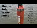 Easy solar powered water pump