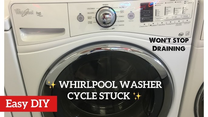 How To Fix a Front-Load Washing Machine That Won't Drain (DIY)