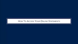 How To Access Your Online Statements // HomeTown Bank Tutorial