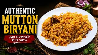 Celebrity Authentic Mutton Biryani Recipe | Dad Approved Kids Loved | Easy Homemade Biryani Wealth