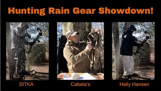 Hunting Rain Gear Reviews! | SITKA vs Cabela's vs Helly Hansen | with John Rocchetta