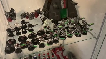 My new display cases with Warhammer models