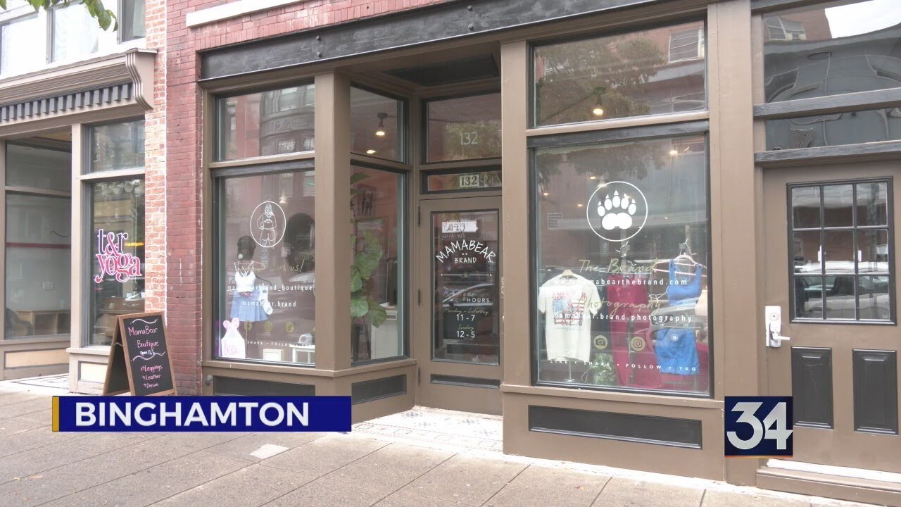 Mamabear Brand opens boutique in Binghamton - YouTube