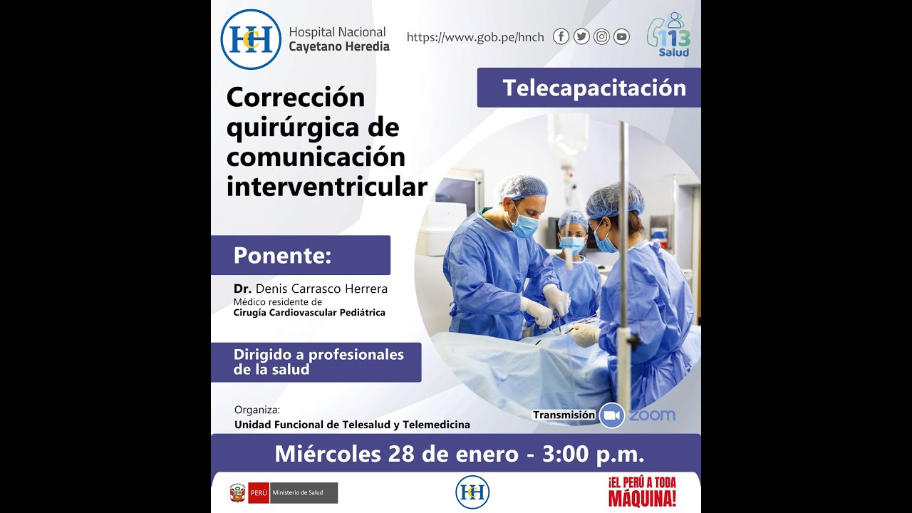 Corrección quirúrgica de comunicación interventricular