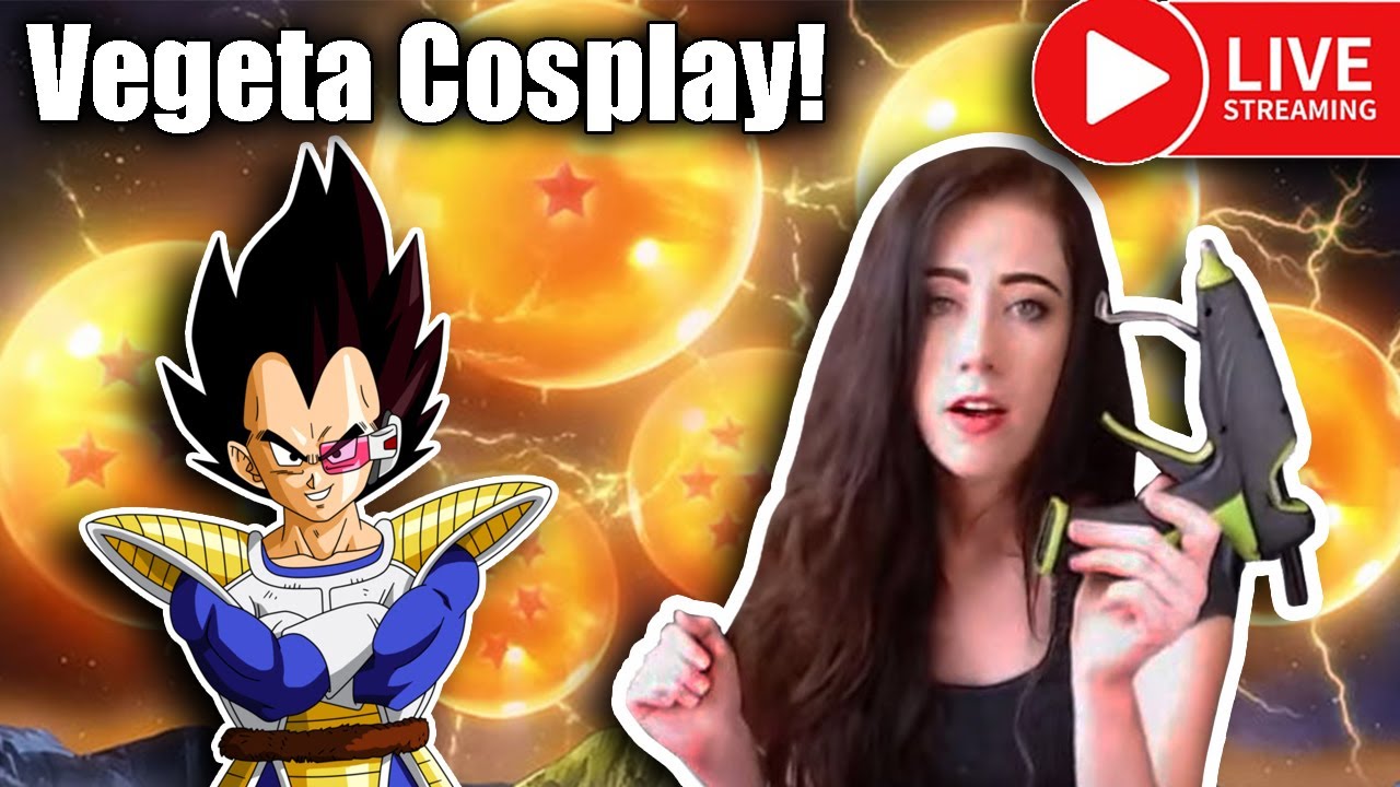 Vegeta Cosplay from Dragon Ball (Episode 5) Live Crafting Stream
