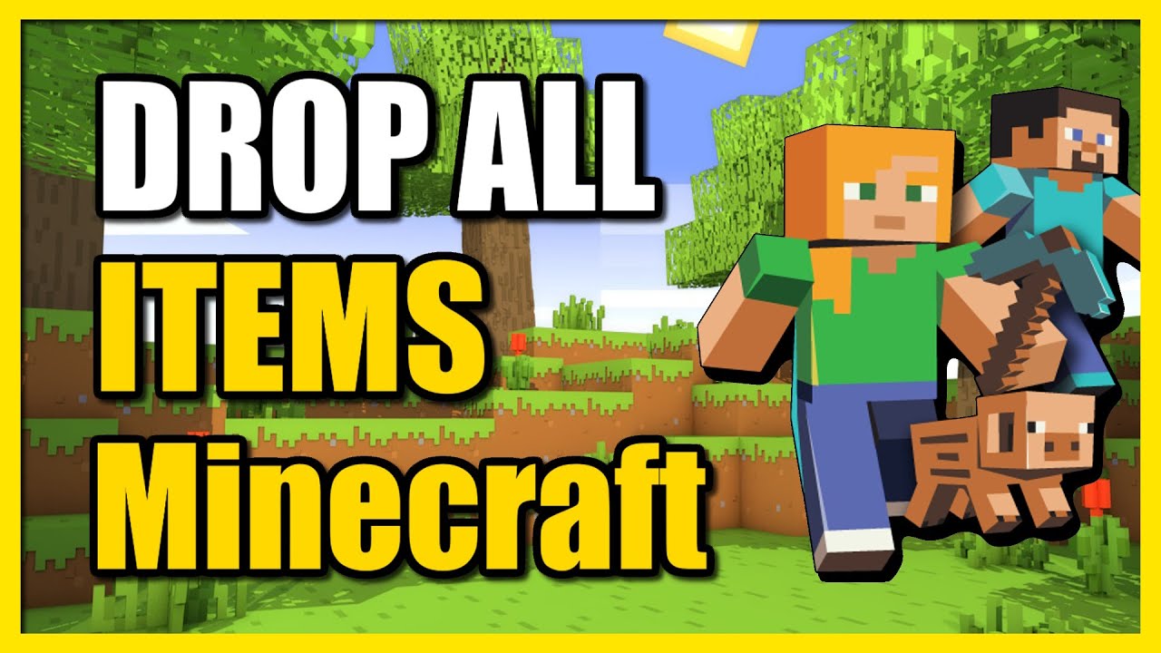 How To Clear Hotbar And Drop All Items In Minecraft Fast Tutorial Youtube