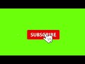 Subscribe Button And Notification Bell Green Screen 2020 