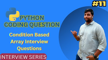 Array Interview Question | Data Science Interview Questions | Python Coding Question #array #python
