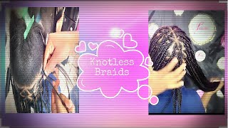 How to: Knotless braid diamond part