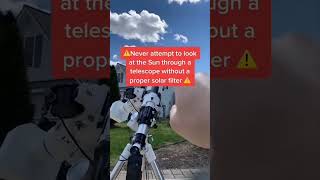 never look the sun direct in telescope#america #rocket#space3 #astrology #shortvideo #shorts #short