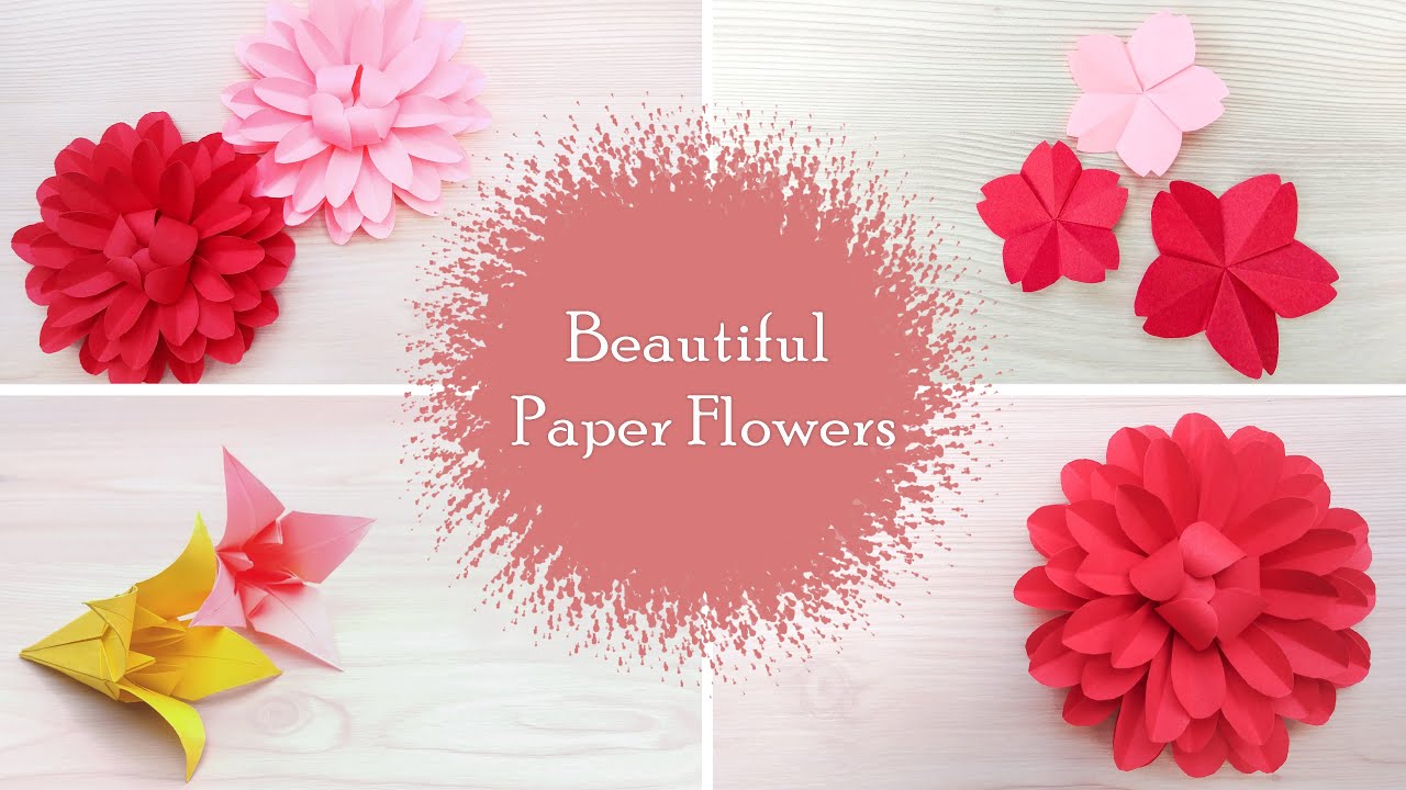 🌸 How to Make 3 Origami Flowers | Easy DIY Paper Flower Tutorial
