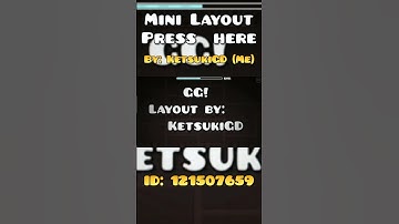 Press Here By Me / Solo mini layout #youtube #geometrydash #gdlevels #like?