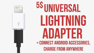 5$ Universal Lightning Adapter / Connect android accessories / charge with micro usb
