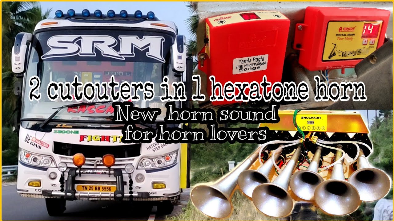 A GRADE horn tuner fitted with Roots hexatone horn   tourist bus airhorn  mass bus horn  New horn