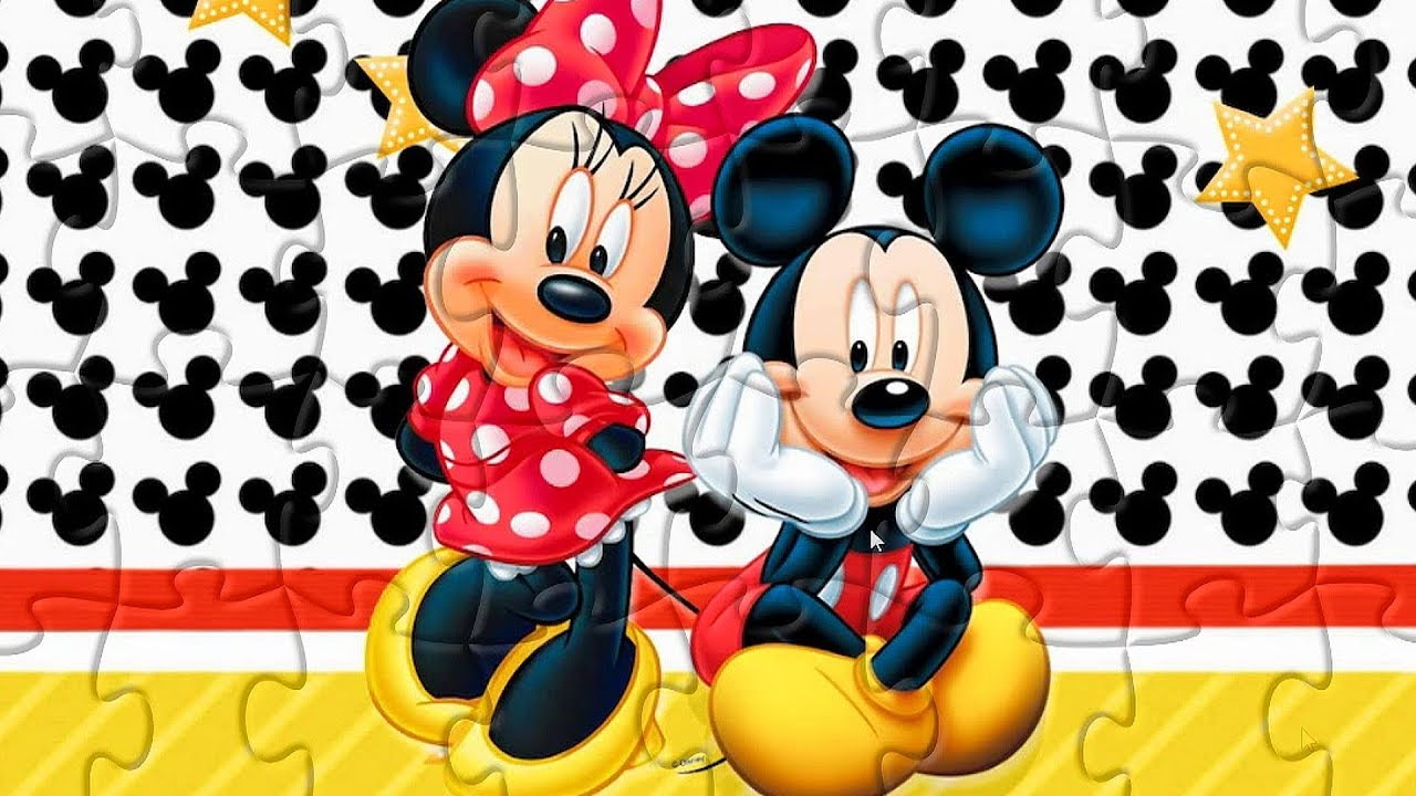 Mickey Minnie Mouse Jigsaw Puzzle For Kids Youtube