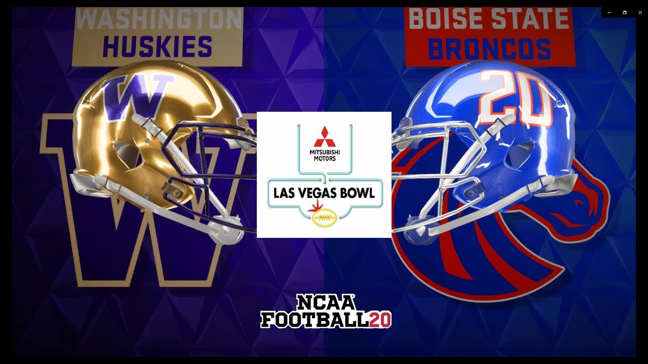 WASHINGTON vs BOISE STATE | VEGAS BOWL Full Gameplay | NCAA FOOTBALL 20 MOD