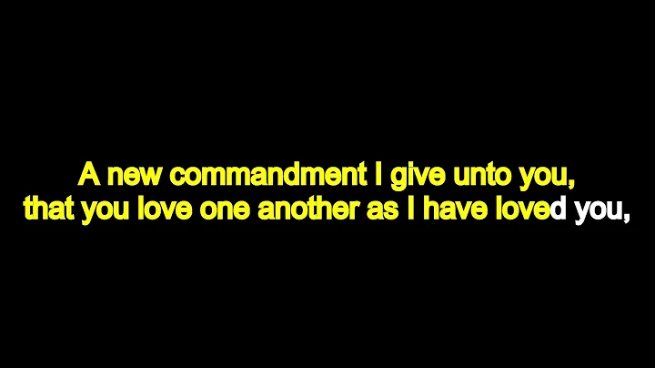 A New Commandment (In Style of Roy Crabtree)