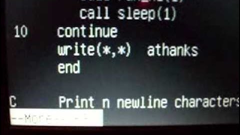 FORTRAN 77 Program displaying rocket taking off.