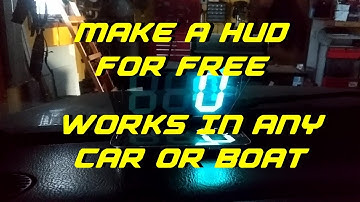 FREE HEAD UP DISPLAY (HUD)!! Works with any vehicle or boat.