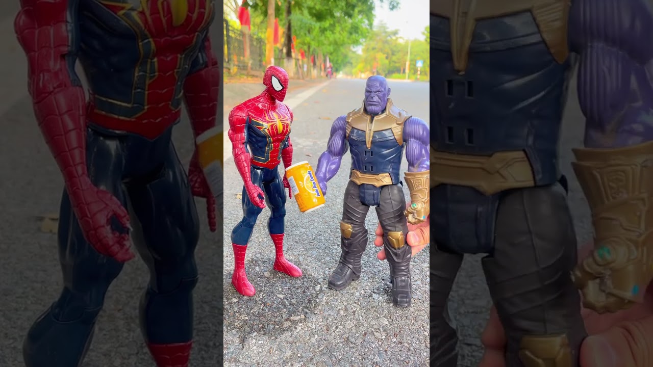 Thanos, Spider-man  Which used magic save Superhero Team 