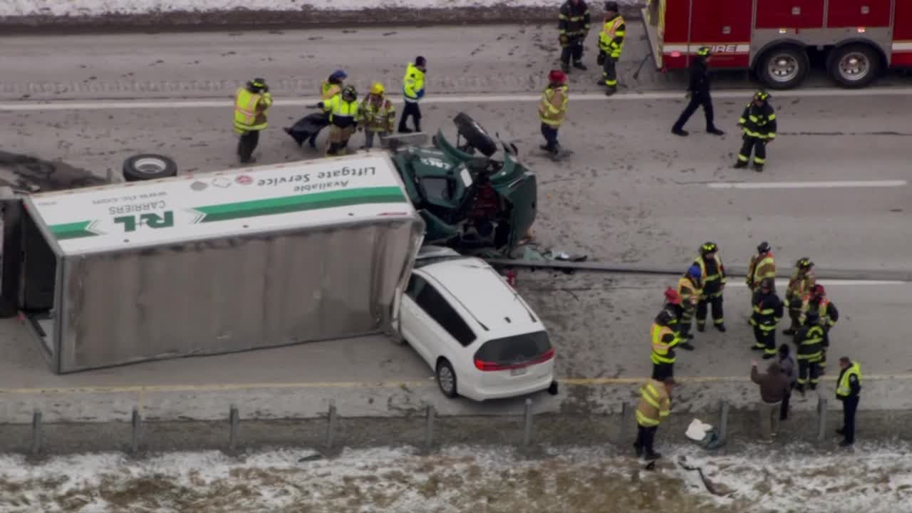 Portion of Interstate 79 shut down after crash involving tractor ...