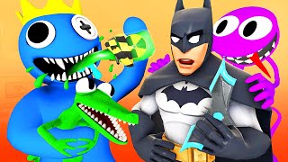 🌈RAINBOW FRIENDS vs BATMAN (Español Roblox Amigos Arcoiris Meme 3D Animación)