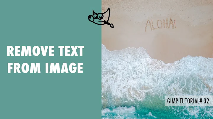How to Remove Text from a picture in Gimp | Tutorial-32
