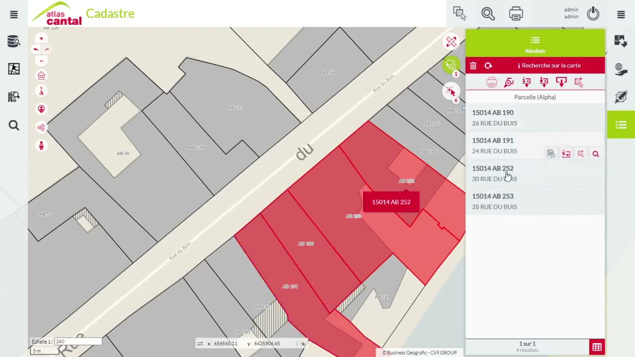 Tuto AtlasCantal #3 - Imprimer un relevé de propriété - YouTube